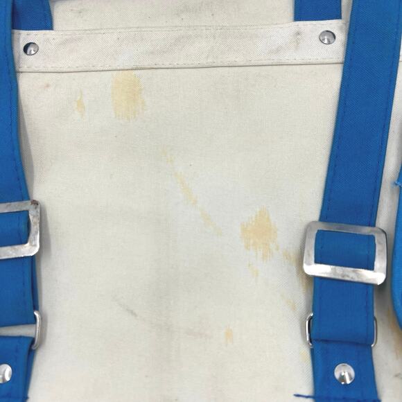 Vintage 1980's Smurf School Childrens Backpack Book Bag 9.5"x10" RARE - Picture 3 of 9